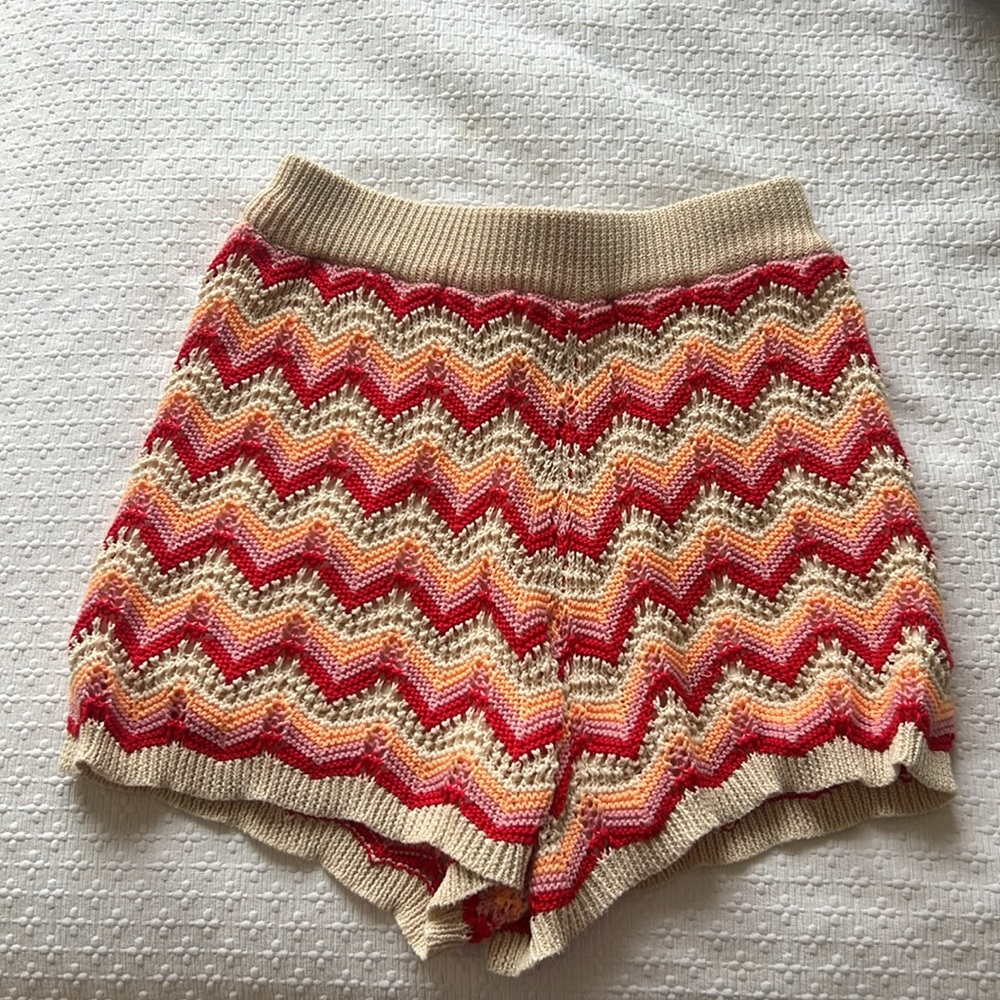 Lulus Chevron Crochet Button-Up Top & Short 2pc S… - image 8